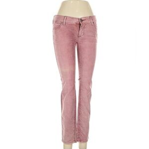 Free People Low-Rise Straight Leg Pants, Mauve Size 26